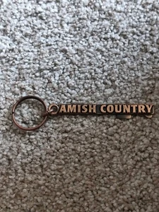 PORTACHIAVI AMISH COUNTRY OHIO IN PELLE MARRONE - Foto 1 di 3