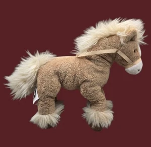 GUND Fanning Tan Brun Clair Plush Horse 12" Stuffed Animal Toy #6050374 - Picture 1 of 7