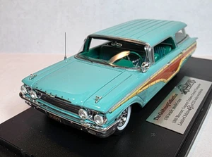 Goldvarg Collection 1:43 1960 Mercury Colony Park Crystal Turquoise/Green Int! - Picture 1 of 8