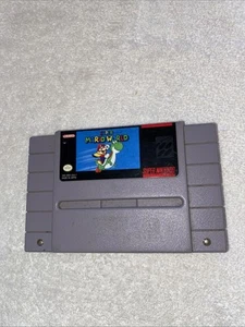 Super Mario World (Super Nintendo Entertainment System SNES) Authentic Tested - Afbeelding 1 van 5