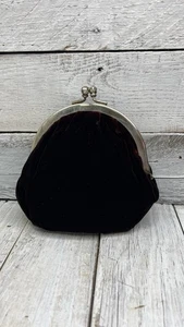 Bolso sin asas vintage de terciopelo borgoña Nordstrom bolso de mano ropa de noche formal ❤️ - Imagen 1 de 17