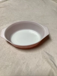 Rare Vintage 1950’s Pyrex Pink Daisy 045 2 1/2 Qt Oval Casserole Dish No Lid - Picture 1 of 8