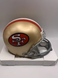 San Francisco 49ers 64-95 Throwback VSR4 Mini Helmet - Picture 1 of 5