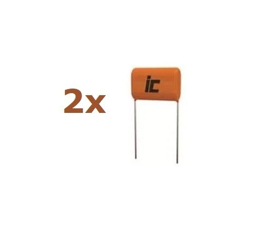 2x Cornell Dubilier MMR 0,33uF 400V, condensatore poliestere radiale 10%, 334MMR