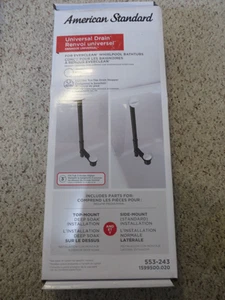 American Standard Lifetime Universal Bath Drain White 553-243 1599500.020 - Picture 1 of 4