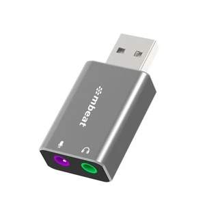 mbeat Elite USB to 3.5mm Audio and Microphone Adapter - Add Headphone Audio Jack - Picture 1 of 1