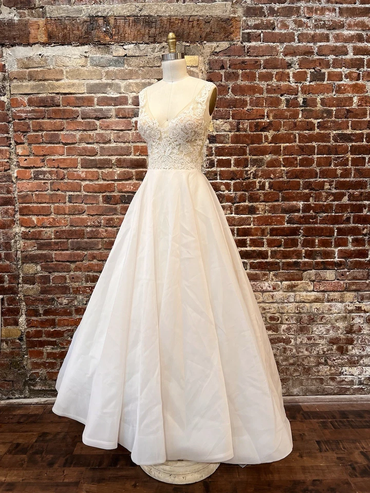 Blue By Enzoani Krystal Ballgown Wedding Dress Size 4 - Image 1 of 4