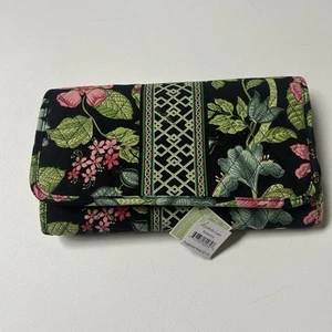 Vera Bradley CD/DVD Aufbewahrungsbox fast neuwertig schwarz Blumenmuster, Botanica - Bild 1 von 4