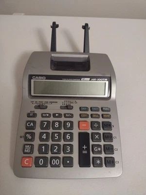 Vtg Casio HR100-TM Printing Calculator Read Description  - Image 1 of 4