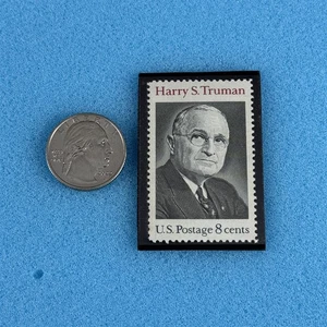 Harry S. Truman Präsident USPS Briefmarke flach Kühlschrankmagnet #57916 - Bild 1 von 2
