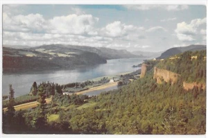 Columbia River Gorge From Crown Point Oregon Washington Vintage View Postcard - Picture 1 of 2