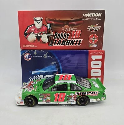 2001 Action 1/18 #18 Bobby Labonte Interstate/Coca-Cola Polar Bear Grand Prix - Image 1 of 4