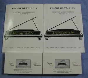 Klavier Olympiade Klassik Videokonzepte Level 1 & 2 Bücher VHS Videos Peskanov - Bild 1 von 1