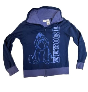 Disney Eeyore Junior XL Full-Zip Cowl Neck Blue Jacket - Picture 1 of 22