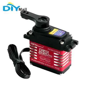 Servo digital 55 kg IP68 impermeable motor sin escobillas 25T engranaje de acero para coche de radiocontrol - Imagen 1 de 15