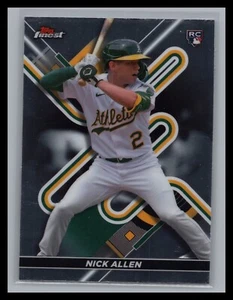 2022 Topps Finest #33 Nick Allen Base Rookie Card RC Oakland Athletics - Picture 1 of 2