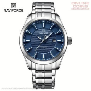 NAVIFORCE NF8032 Sports Watch Stainless Steel with Blue Dial - AUSTRALIAN STOCK! - Picture 1 of 1