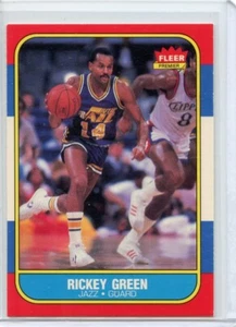1986 Fleer BB Rickey Green Utah Jazz #39 ⭐️💥🎯 NMMT - Bild 1 von 2