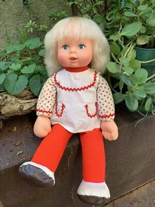Collectable Vintage 1975 Baby Loves You Walking Doll Hasbro Good Cond 48cm - Picture 1 of 9