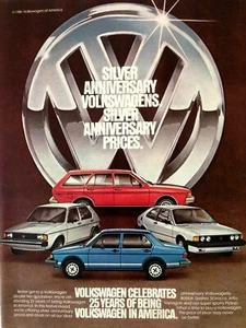 1981 VW Volkswagen Silver Anniversary Print Ad - Picture 1 of 2