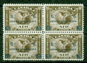 CANADA  1932(1) -AIRMAIL BLOCK OF 4- F-VF** - Picture 1 of 1