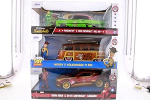 Jada Toys 3-Pack Bundle: 1962 VW T1 Bus, 2016 Chevy Camaro SS, 1953 Chevy BelAir - Picture 1 of 7
