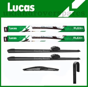 MAZDA CX-3 WIPER BLADES 2015 to 2025 LUCAS FRONT 22" & 18" + QUALITY 10" REAR - Picture 1 of 13