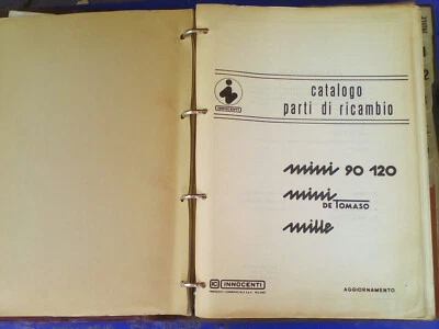 CATALOGO RICAMBI PDFRIPROD. DA ORIG. INNOCENTI Mini 90 90SL 120 Mille De Tomaso  - Immagine 1 di 2