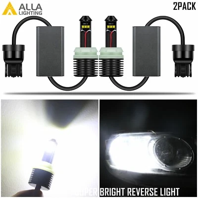 Alla Lighting 6000K 7440 LED Backup Reverse Light Bulb Lamp,Ultra Bright White - Image 1 of 4