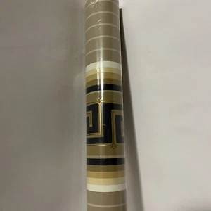 Vintage YORK Wall Covering WALLPAPER 60 Sq Ft Egyptian Striped - Picture 1 of 14