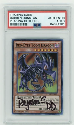 PSA Signed Darren Dunstan Red-Eyes Toon Dragon SHVI-EN036 1st Edition - Image 1 of 2