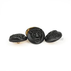 12 PIEZAS Botones de Metal Leopardo Vástago Redondo Botones Abrigo Costura Embellecimiento 23/25mm - Imagen 1 de 4