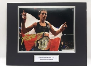 RARE Joanna Jedrzejczyk UFC Signed Photo Display + COA AUTOGRAPH MMA CHAMPION - Picture 1 of 3
