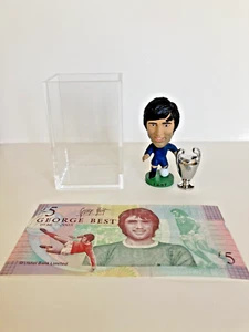 George Best figure European Cup trophy set plus display stand Plus £5 Note - Picture 1 of 7
