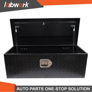 Labwork 30inch Black Aluminum Diamond Plate Dump Tool Box  For Trailer Truck - Picture 1 of 14
