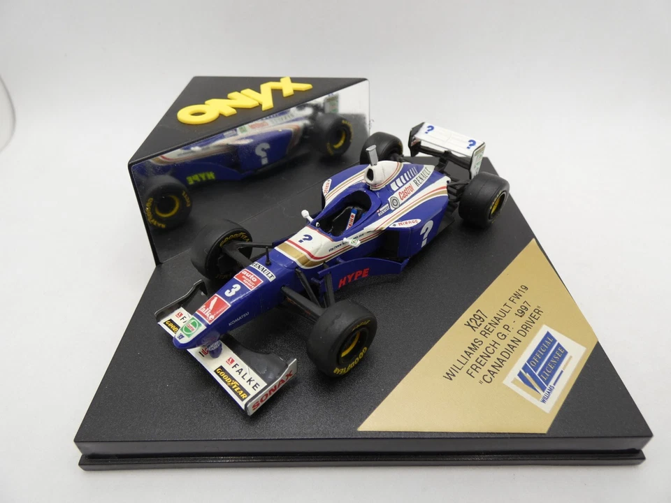 Williams Renault FW19 Jacques Villeneuve #3 GP Francese 1997 X297 1/43 Onyx F1 - Immagine 1 di 1