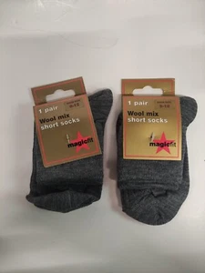 2X vintage boys turn over school socks Grey size 9-12 Child Gregory Pollard - Picture 1 of 4