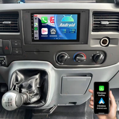 4+64G Für Ford Transit 2006 2007 2008 2009-2011 Android 15 Autoradio GPS Carplay - Bild 1 von 4