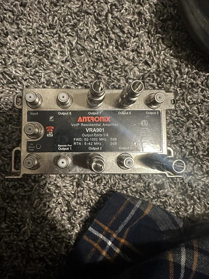 VRA901/ACP Antronix 8+1 Port F81 Coax RF Unity Gain Amplifier - Image 1 of 1