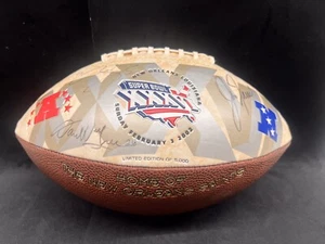 2002 Super Bowl XXXVI 36 Tom Brady 1st SB Donovan McNabb Plus 2 Signed Football - Picture 1 of 15