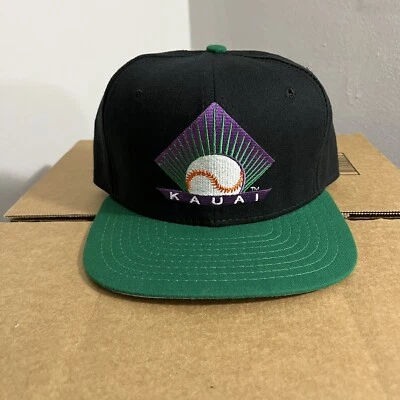 Nuevo de Lote Antiguo Kauai Esmeraldas Snapback Sombrero Hawaii Invierno Béisbol Milb Nueva Era EE. UU. Foto 1 de 4