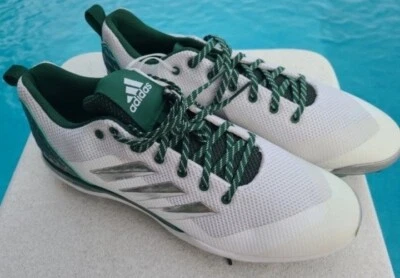 Chuteiras de beisebol masculinas Adidas Power Alley 5 B39191 - Branco com verde (NOVO) 15 - Imagem 1 de 2