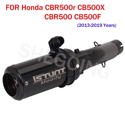 Silenciador de escape de motocicleta antideslizante para Honda CBR500r CB500X CBR500 CB500F 13-19 Foto 1 de 4