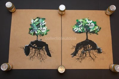 Martin Whatson Nafir For the Dead not the Living #/15 набор городских художественных плакатов - Изображение 1 из 4