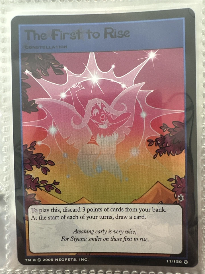 The First To Rise Holo NM Neopets TCG Card Ultra Rare Darkest Faerie 11/150 - Image 1 of 1