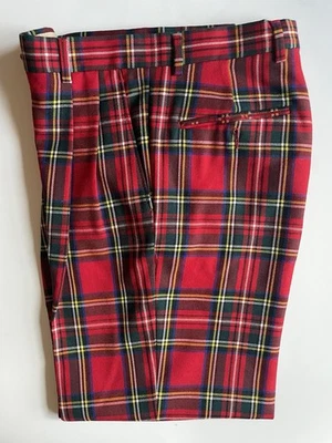 Burberry Pantalón Hombre Tartán Rojo, Talla 30/32 Foto 1 de 4