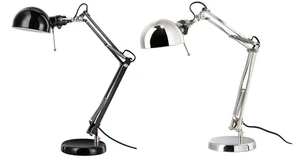 IKEA FORSA Lámpara de Trabajo Ajustable Brazo Altura y Pantalla Acero Lámpara de Mesa de Lectura - Imagen 1 de 4