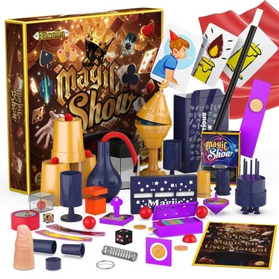 Magic Kit - 300 + магические трюки для детей возраста 6-8 8-10 10-12, волшебный набор волшебник... - Изображение 1 из 4
