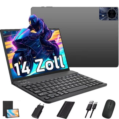 Tablet PC 14" Android 15 24GB/16GB RAM 256GB ROM 8000mAh Tablet 2SIM LTE 3.5mm - Imagen 1 de 4