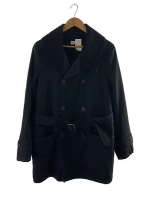 Мужская одежда Vivienne Westwood DRIES VAN NOTEN Тренч шерсти NVY твердого - Изображение 1 из 4